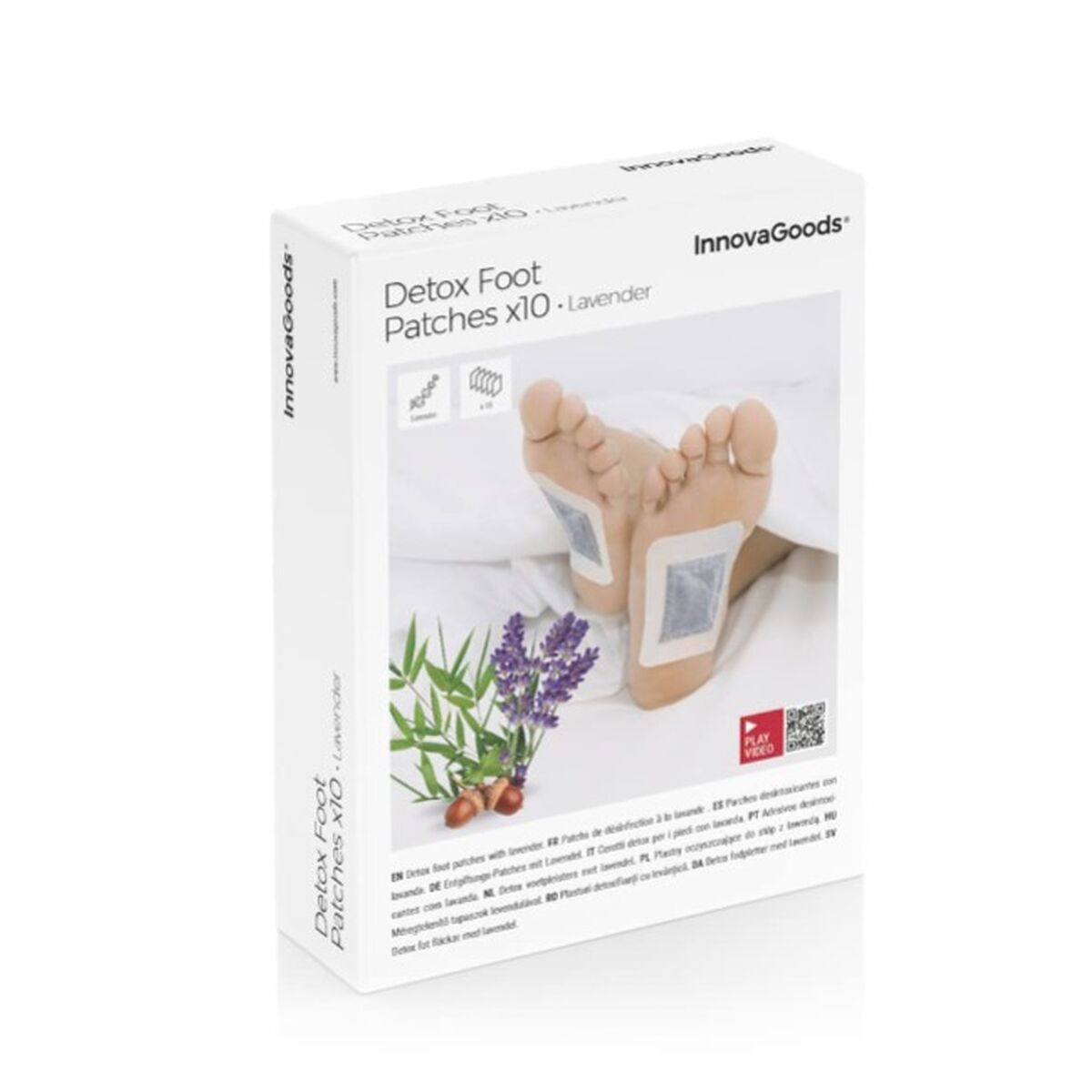 Detox Fußpflaster Lavendel – 10 Stück | InnovaGoods